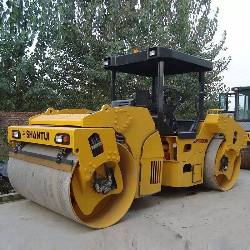 Chinese Top Brand Shantui SR13D Double Drum Vibratory Ride on Road Roller