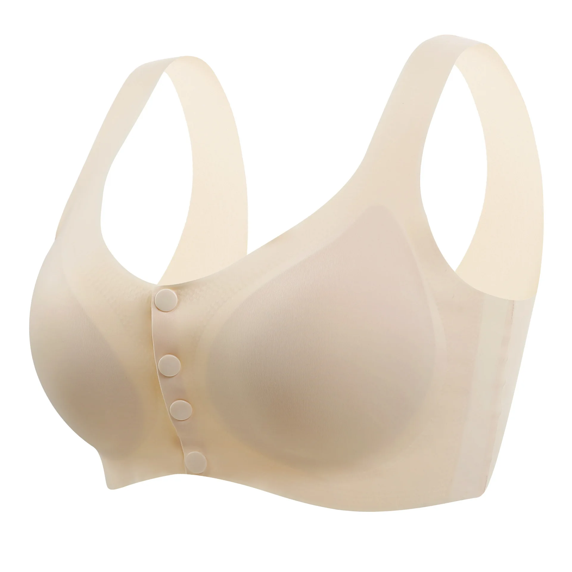 Бесшовный Бюстгальтер для кормления, женское нижнее белье больших размеров, бюстгальтеры для беременных и кормящих матерей, хлопковый дышащий Удобный Бюстгальтер для кормления