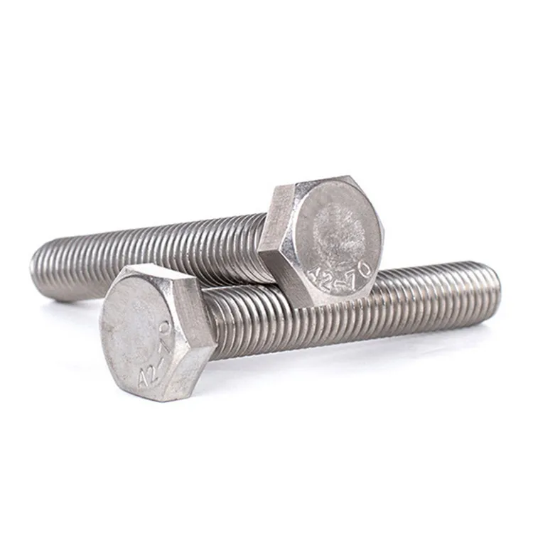 DIN933 Full threaded Hex Bolt A2-70 Stainless steel 304 Hexagon Bolt M12