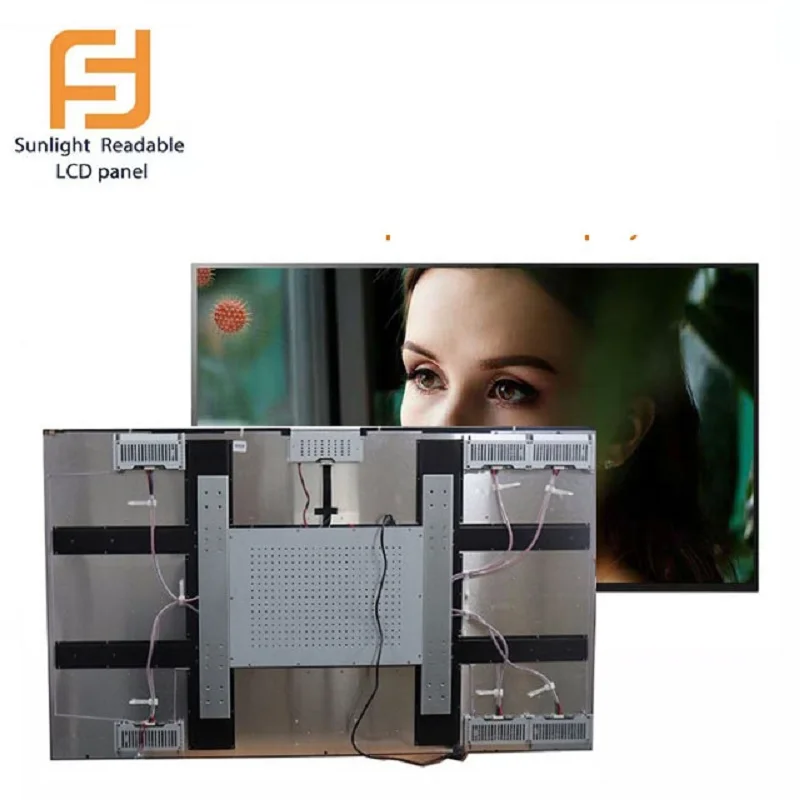 with lg open cell 65inch 2000cd/m2 open frame 4K vending machine tft lcd panel module