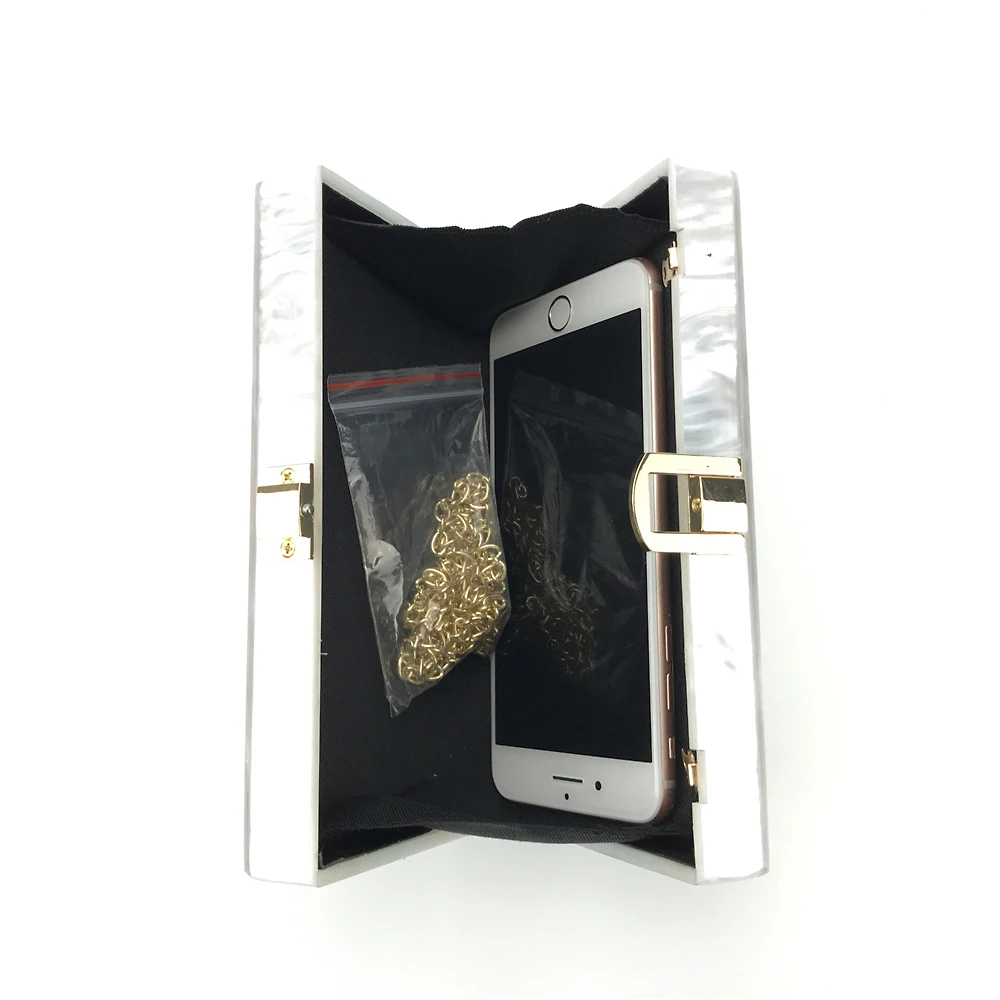 
Wholesale Women Formal Transparent Clutch Acrylic Purses Bag 