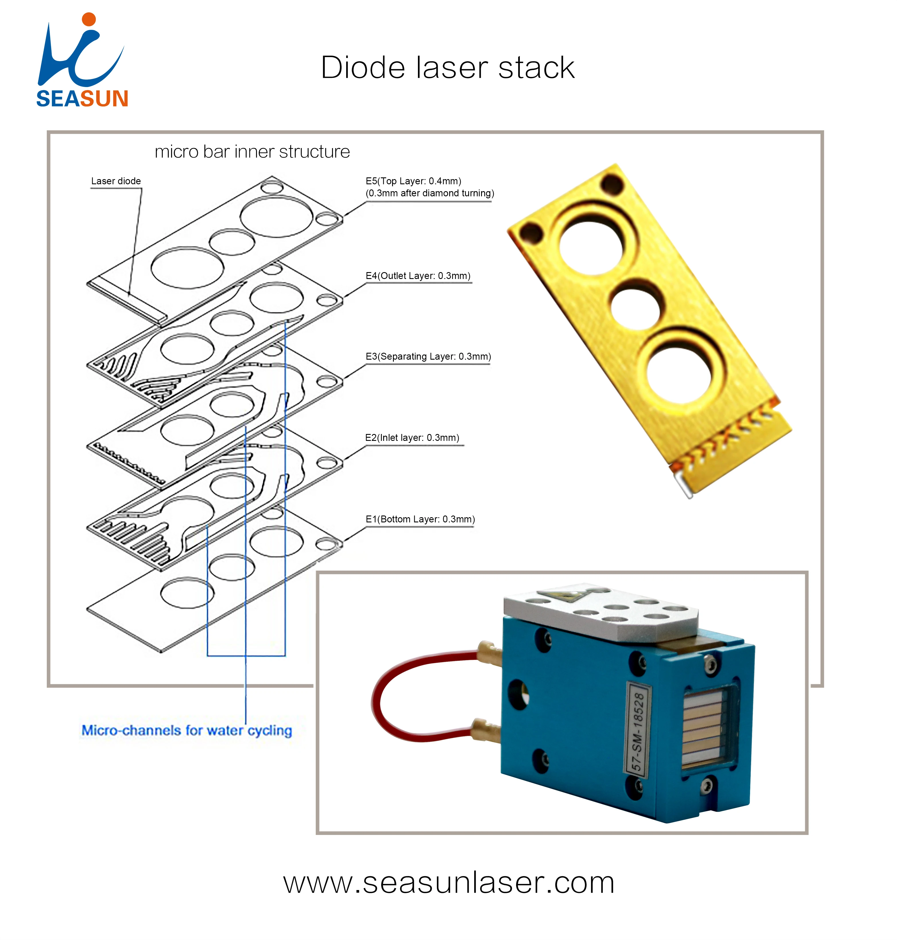 Seasun Factory plused laser diode kit assembling by customers DIY