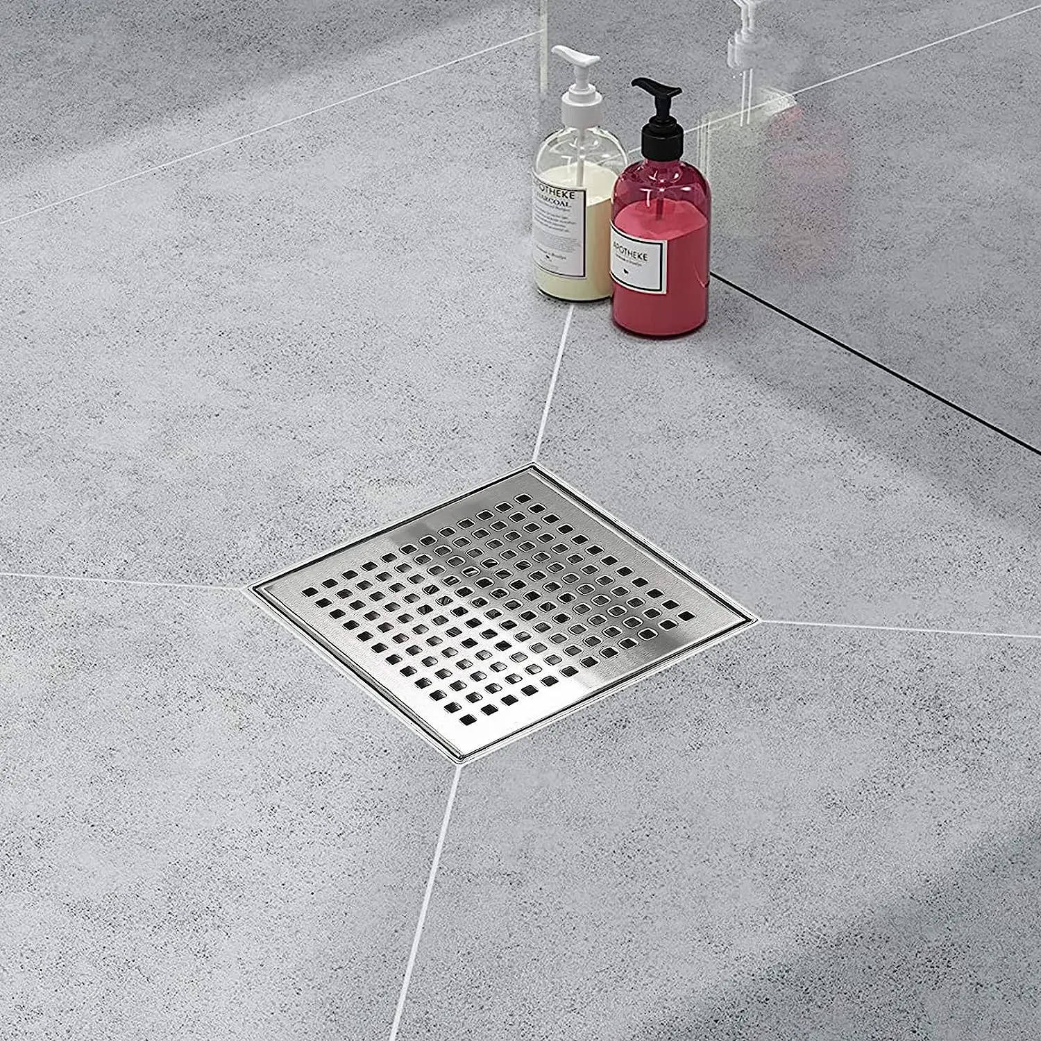Custom Stainless Steel Square Shower Drain Concealed Floor Drain Stainless Steel Bathroom Floor Drain