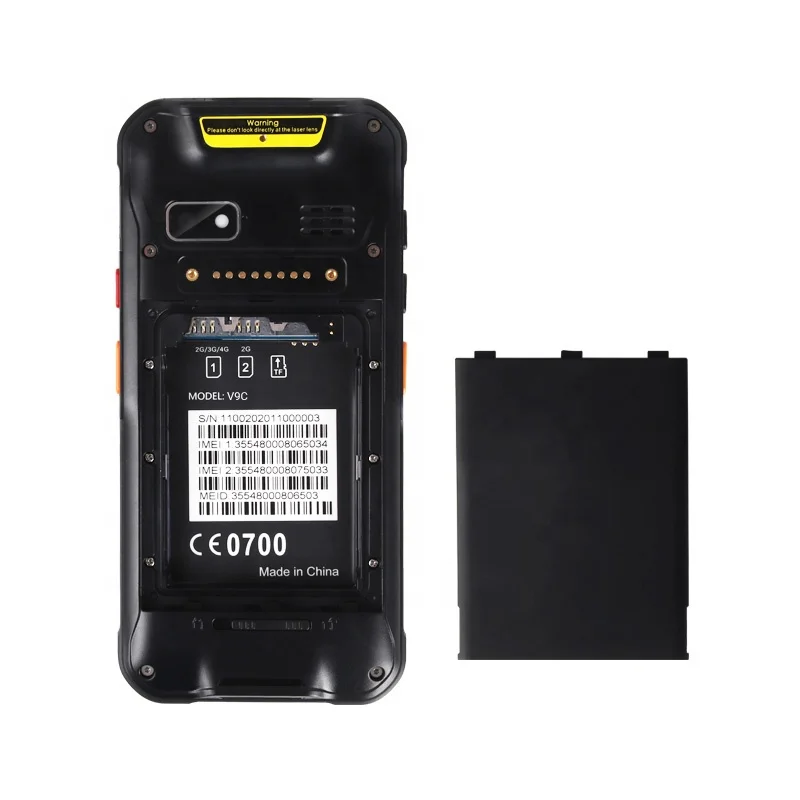  Новинка 2020 UNIWA V9C IP67 водонепроницаемый портативный КПК Android ручной термальный qr-код сканер штрих-кода для черной