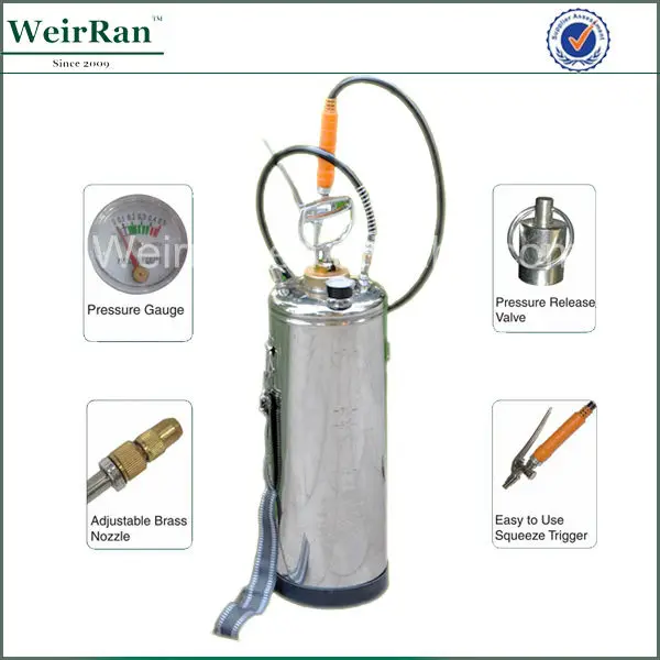 Hand Pump Stainless Steel Sprayer round Shape Manual Model for Agriculture Use