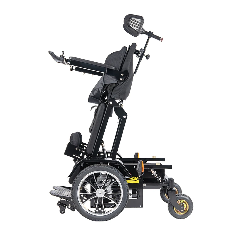 Electric standing wheelchair standing reclining  lying driving on the ground with the Ergonomics back rest and headrest-BZ-Z12