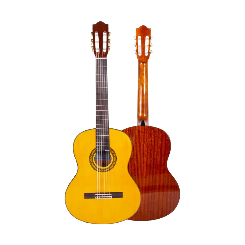 China Factory 39 Retro Classic Wood Guitar Spruce Top Guitar For Beginner Acoustic Classical Guitar