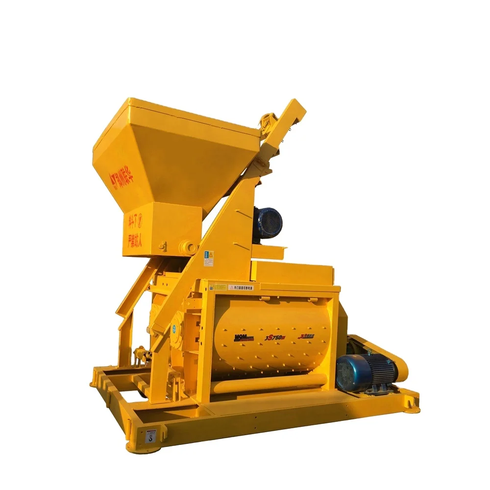 Pneumatic Discharge Grout Mixing Machine Js750 Concrete Mixer for Sale Mobile Diesel Engine Concrete Pump 30kw Water Pump 7.5 Kw