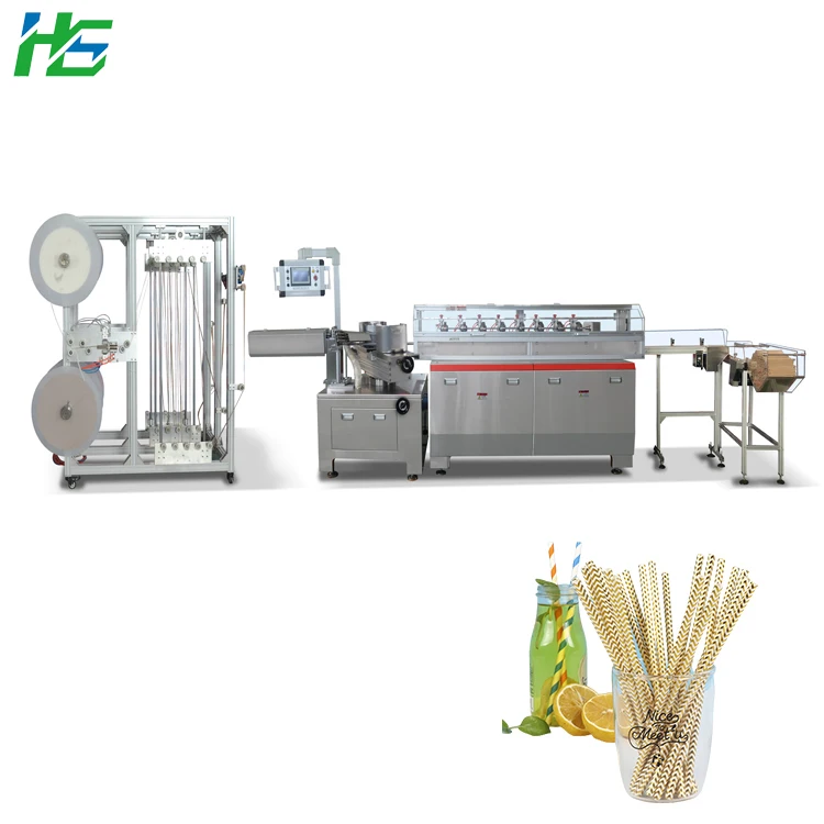Новая модернизированная Высокоэффективная автоматическая машина для производства бумажных соломинок