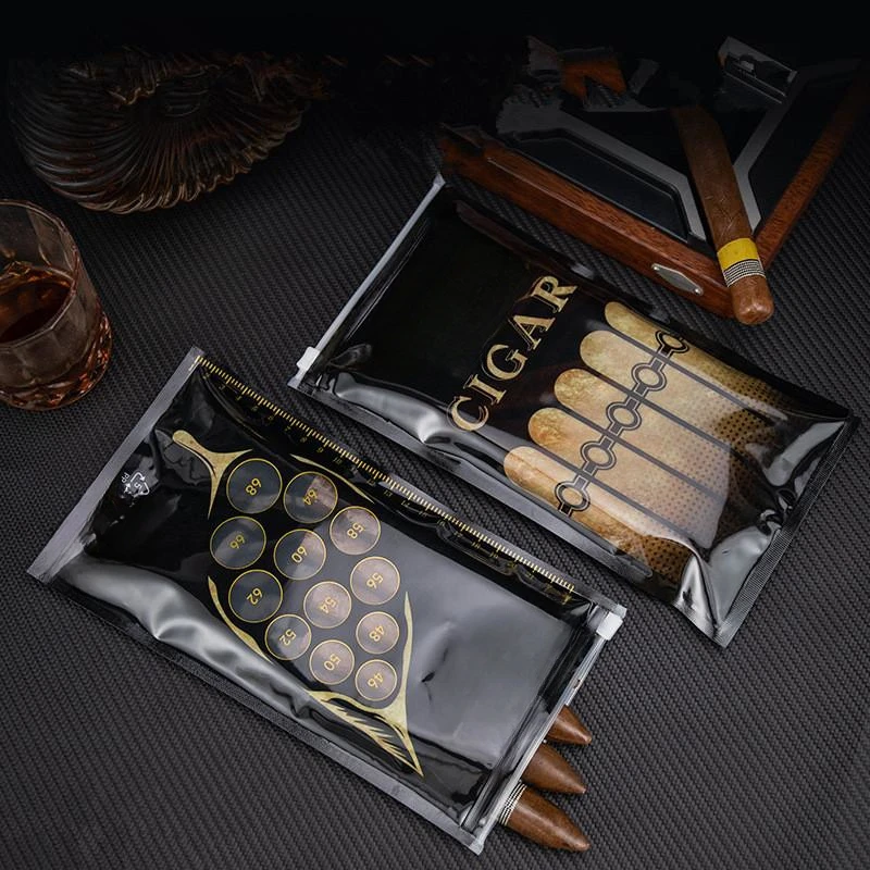 Foray Accept Custom Design Smell Proof Moisturizing Clear Resealable Ziplock Tobacco Cigar Humidor Bags