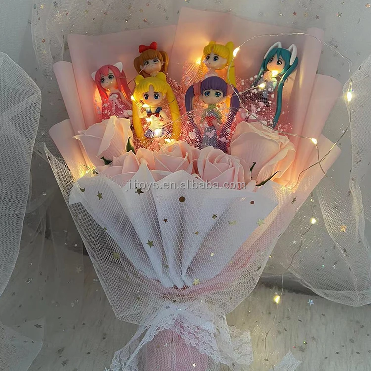 dropshipping 1pc stitch plush toys soft customized stuffed plush doll toys stitch bouquet