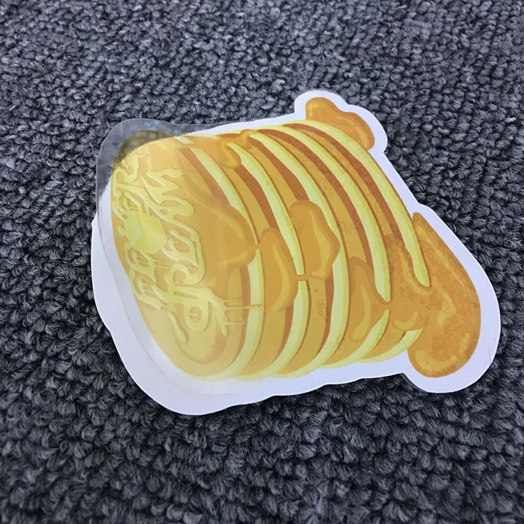 Logo sticker custom printing factory wholesale custom design waterproof plastic self-adhesive rectangular sticker