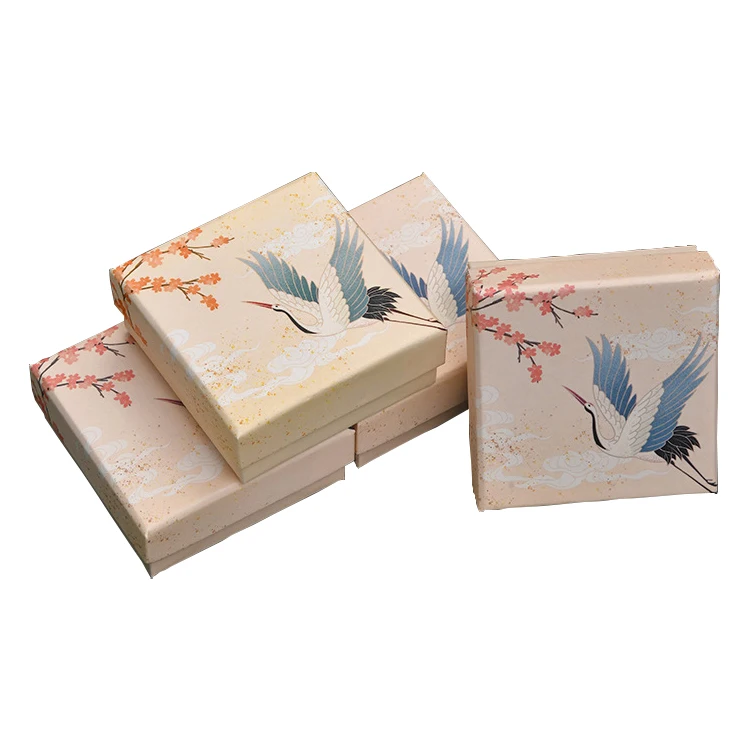 Luxury custom Ring jade pendant packing led light leather jewelry ring box led light Jewelry Box packaging