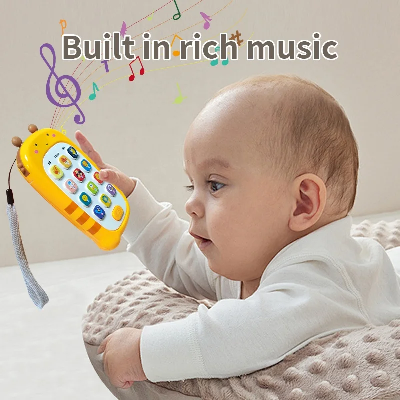 1 Year Old Baby Educational Mobile Phone Toy Kids Toy Mobile Smart Cell Phone Toy Phone for Child