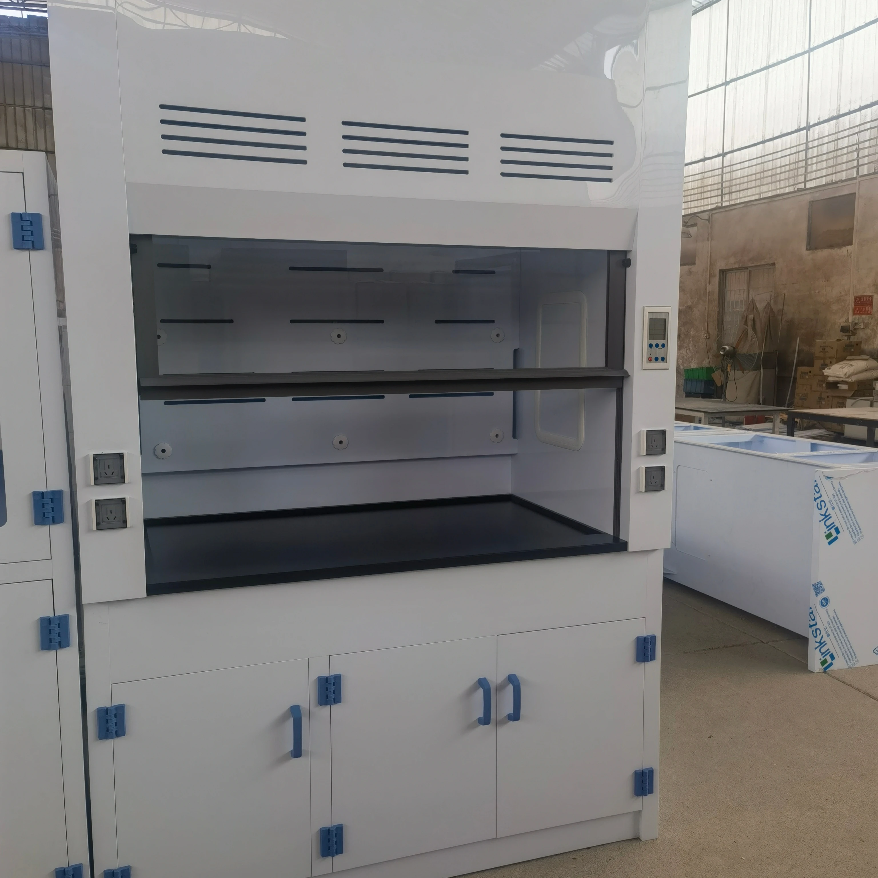 School Medical chemistry lab equipment Laboratory Furniture strong Acid base Cabinet Exhaust PP Polypropylene Fume Hood