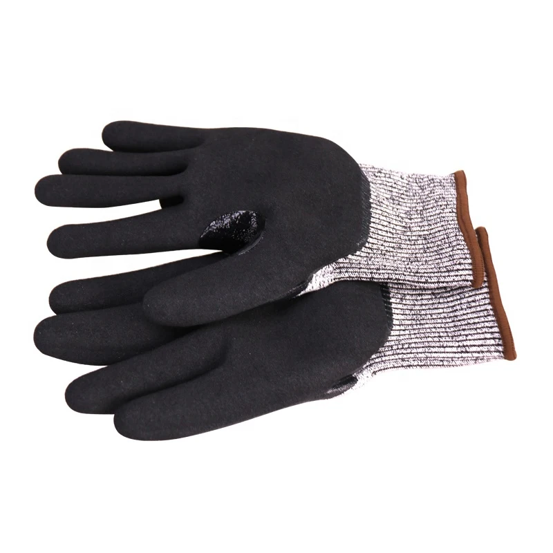 Breathable Light Weight HPPE Level 5 Anti Cutting Safety Gloves Food Grade Kitchen Coated Wear Resisting Work Gloves
