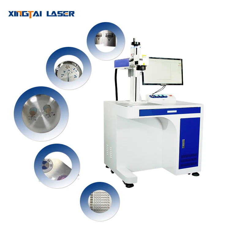 MOPA Desktop Portable All-In-One Optical Fiber Laser Marking Machine Desktop Portable 3d Fiber Laser Marking Machine