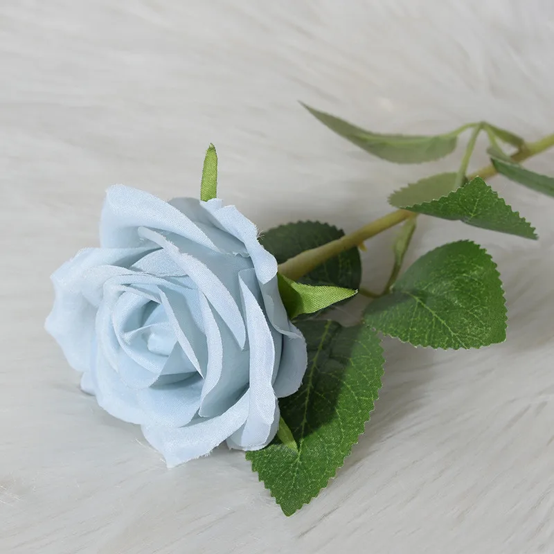 China artificial flower real touch eternal rose wedding rose flower artificial