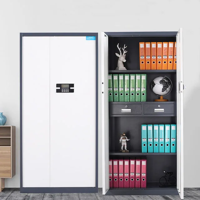 Электронный кодовый замок стальной с отпечатком пальца шкаф для