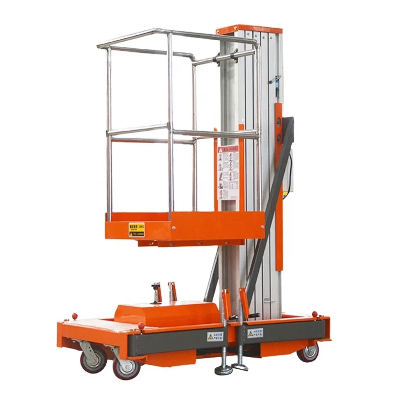Qiyun Kinglift 10m AC DC Single Mast Aluminum Alloy Lift used for maintenance of lifting equipment ODM OEM