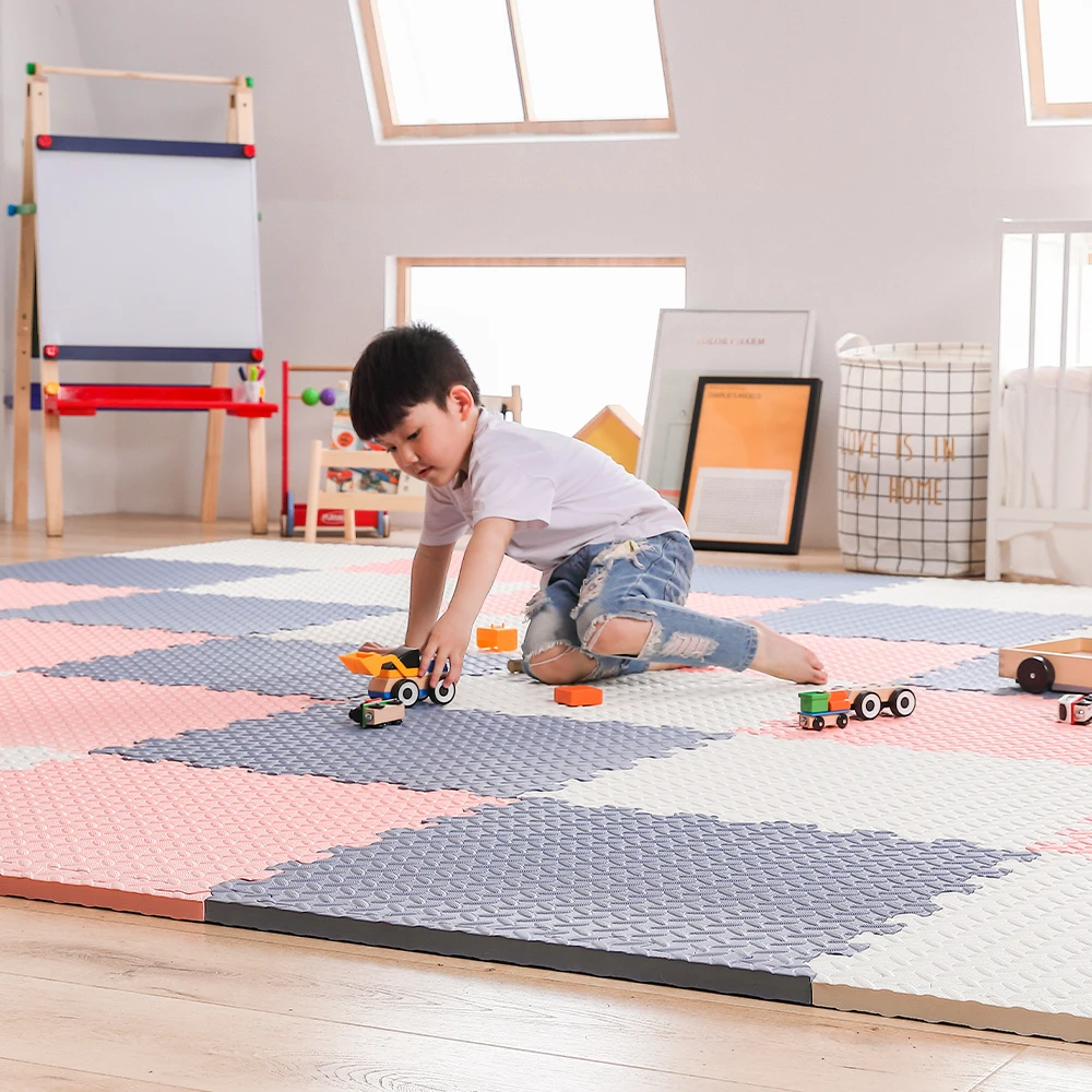 30cm 60cm thickness 1.2cm waterproof baby play floor Interlocking tatami eva foam puzzle mat for kids soft eva