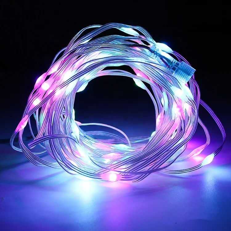 SHIJI Mini 3D Led Ball String Ip67 Waterproof Digital Ucs1903 Ws2811 Ws2801 Ws2812 Led Pixels 360 Viewing Led Light String