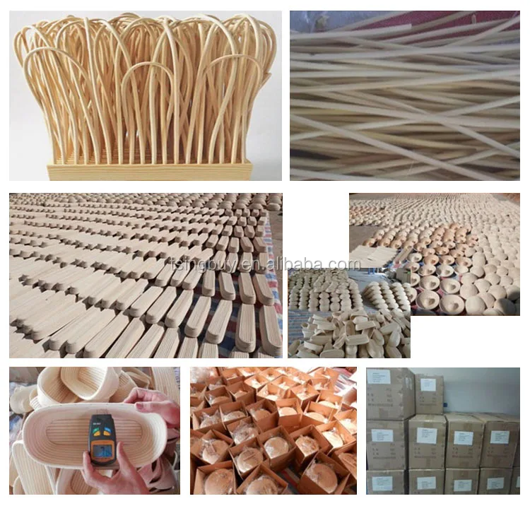 Stocked Natural Rattan Banneton bread proofing basket with baking liner