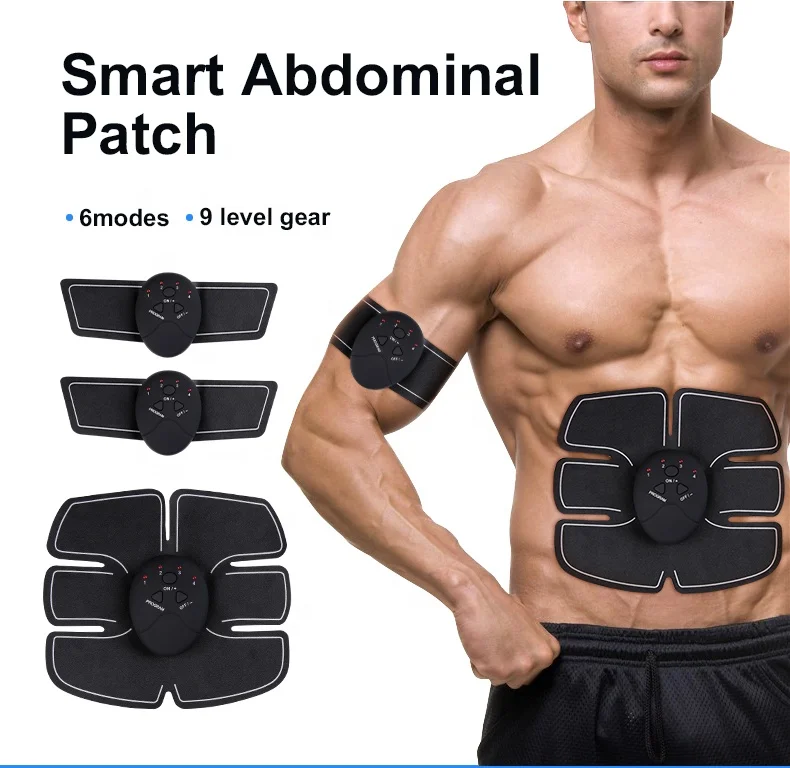 Smart Fitness Mobile Gym Abs Stimulator Electric Ems Abdominal Trainer Ems Portable Muscle Stimulator