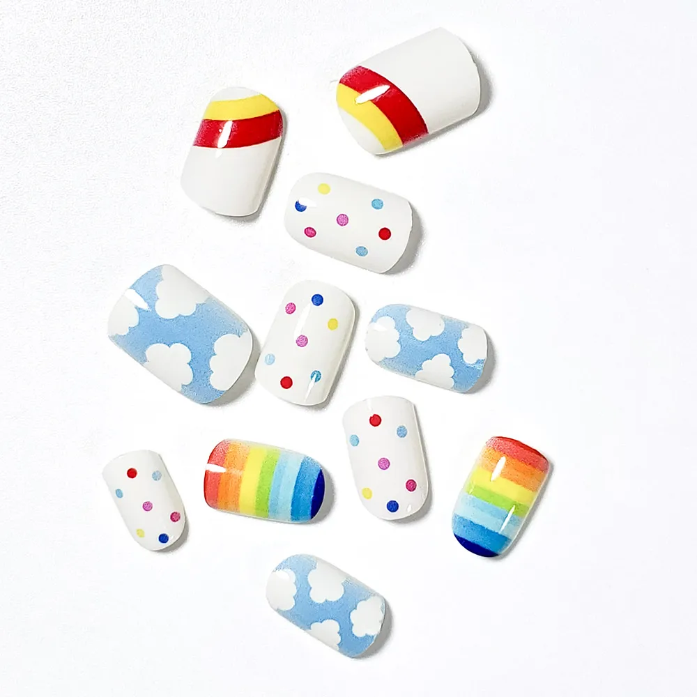 Cute Cartoon image Child false nails little miss nails for little girls