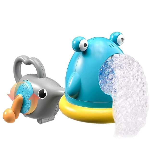 Konig Kids Juguete Shark&Elephant Bubble Blower Bathtub Toys Bubble Maker Toddler Boys Girls Bath Toy