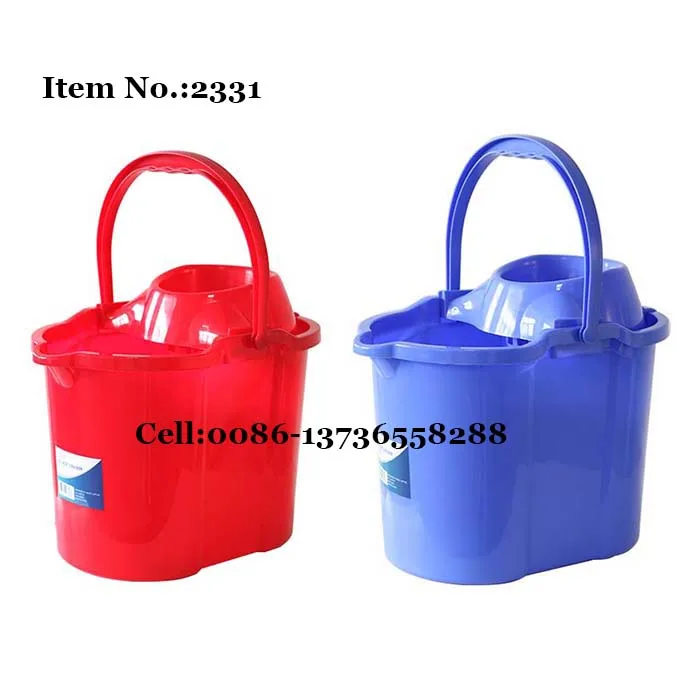 HQ2331 bottom with wheels beige mop bucket with PP handle 15 liters