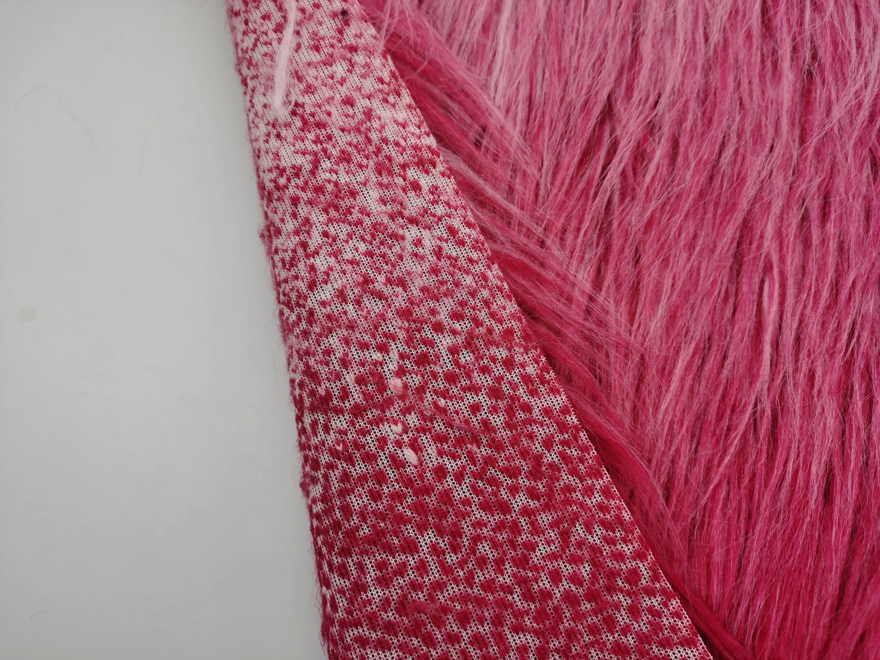 Gradient Jacquard High Pile Faux Fur Fabric for Garment/ Home Textile/ Toys