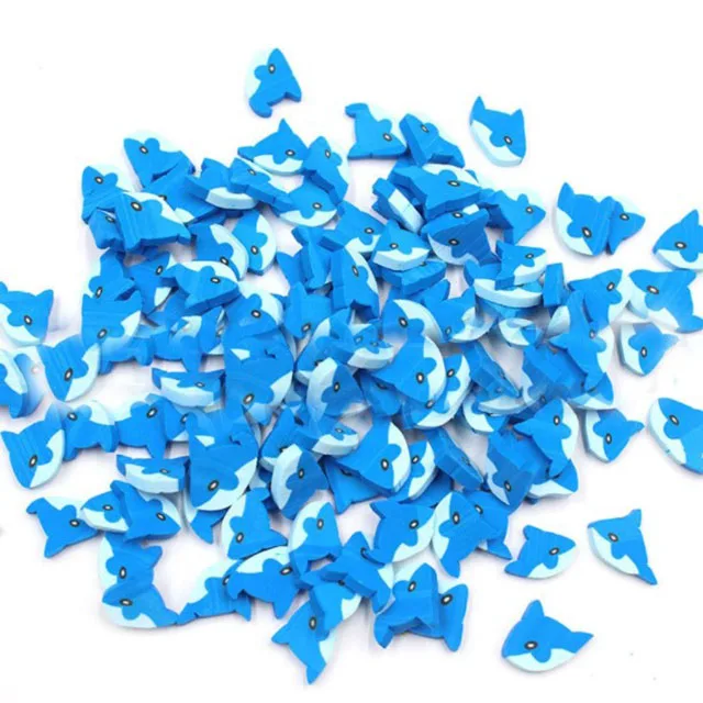 Mini polymer soft clay cute shark piece craft DIY making nail art pieces accessories mobile phone decorations