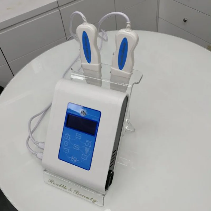 High quality face lift facial cleaner Double scrubber handle 2022 ultrasonic skin scrubber