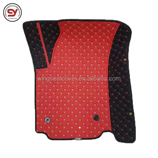 3D 5D 7D car mats factory wholesale double layers for black-red patrol 2010-2019