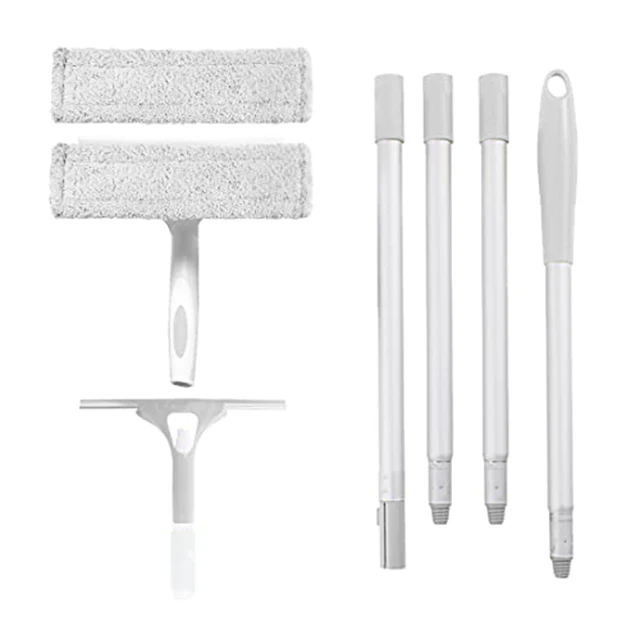 Extendable Window Squeegee Window Cleaner Wiper Multipurpose Professional Window Cleaning Kit for Glass Cleaning