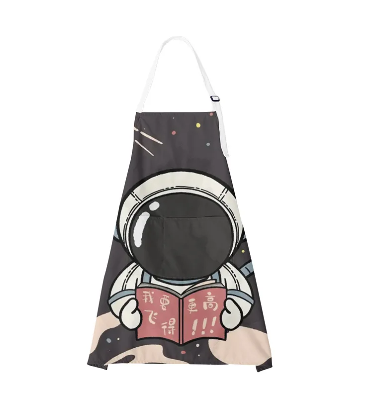 Restaurant Uniforms Staff Waiters Apron Waterproof Oilproof Antifouling Cartoon Aprons Kitchen Chef