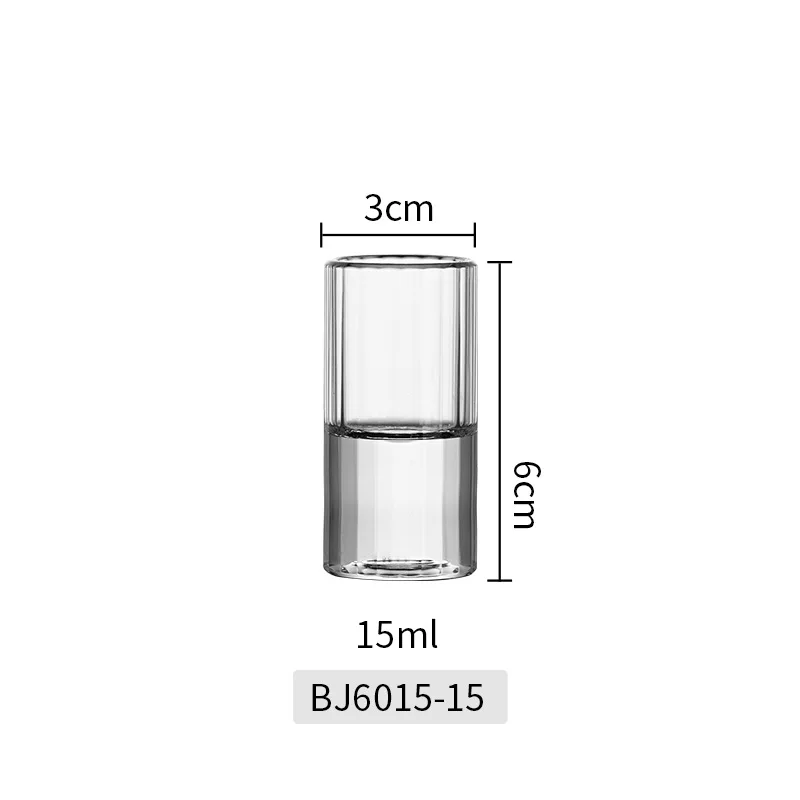 Heavy base pc cocktail special liquor thick bottom bullet cup straight acrylic plastic shot glasses