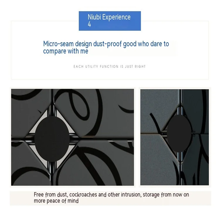 Diy Size Cheap Almirah Living Room Cloth Storage Container Folding Wardrobe Clothes Organizer Wardrobe Bedroom Furniture