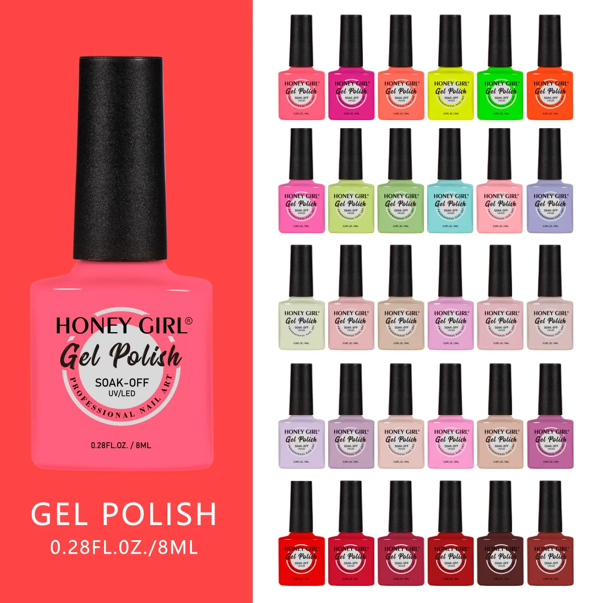 New Arrivals Nail Gel Set 60 Colors UV Gel Polish Set Wholesale 8Ml Soak Off Gel Nail Polish Set Free Sample
