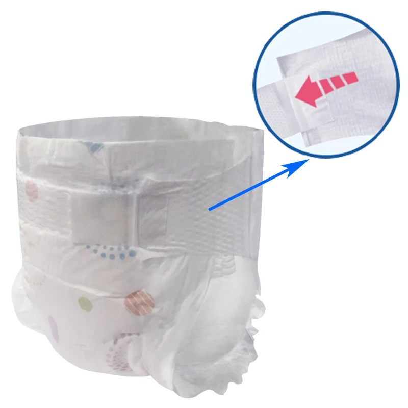 18 years  exporting experiences on  baby diapers professional  manufacturer OEM  baby diaper with Big Ear Elastic Waist Tape