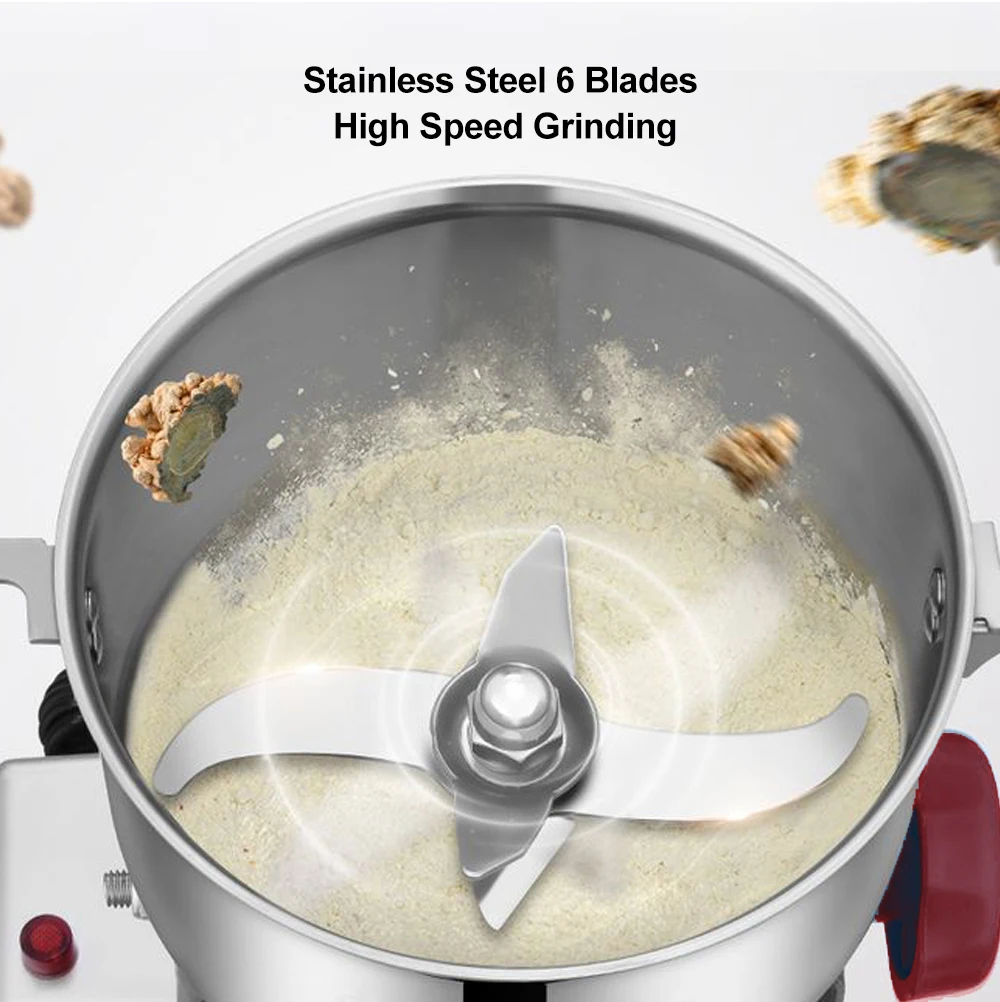 In Stock Wheat Pulverizer Machine For Kitchen Household Dry Food Powder Making Grinder Pepper Grinding