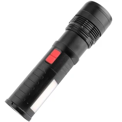 Outdoors patrol High Power hotel flashlight led Tactical Aluminum telescopic zoom torch lights