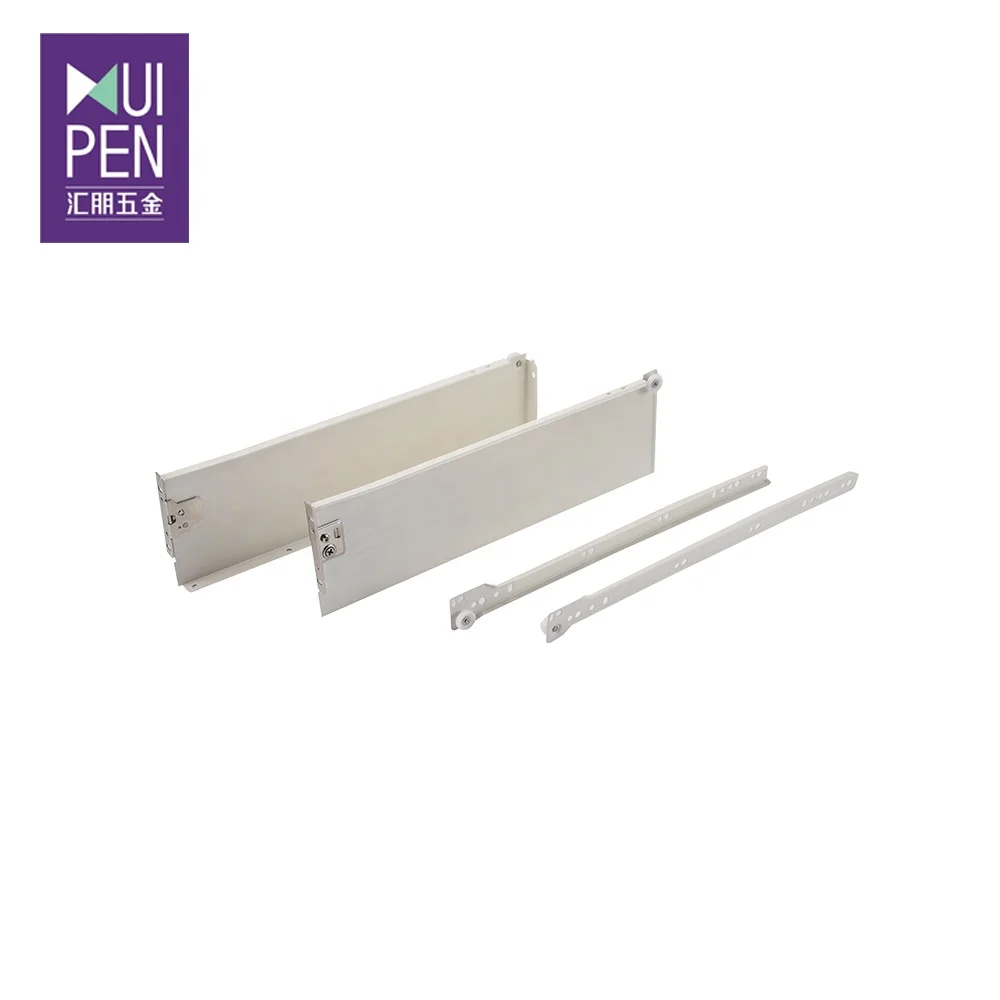 Good quality drawer slide metal box Furniture kitchen cabinet soft close metal drawer slide box with rails drawer system