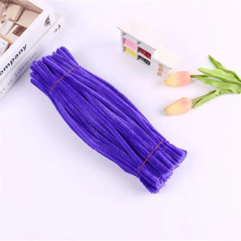 Wholesale High Quality Sell Diy Colorful Chenille Handcraft Craft Pipe Cleaners Crafts Handmade Diy Supplies For Kids