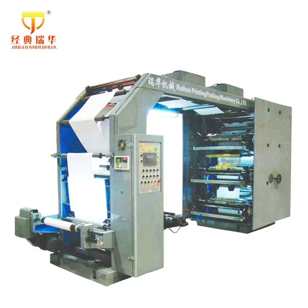 China Manufacturer Label Printer Plastic Nylon PP PE Bag High Speed Flexo Plastic Film Printing Machine