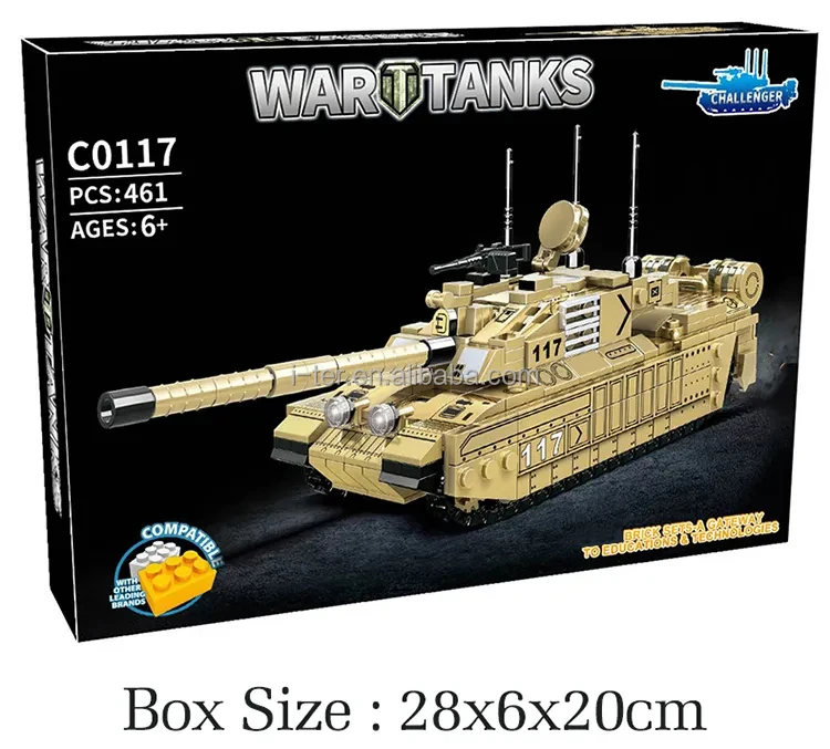 in stock Children toy brick Military Army Tanks  486 Pcs Building Block Sets DIY Educational Model Construction Toy