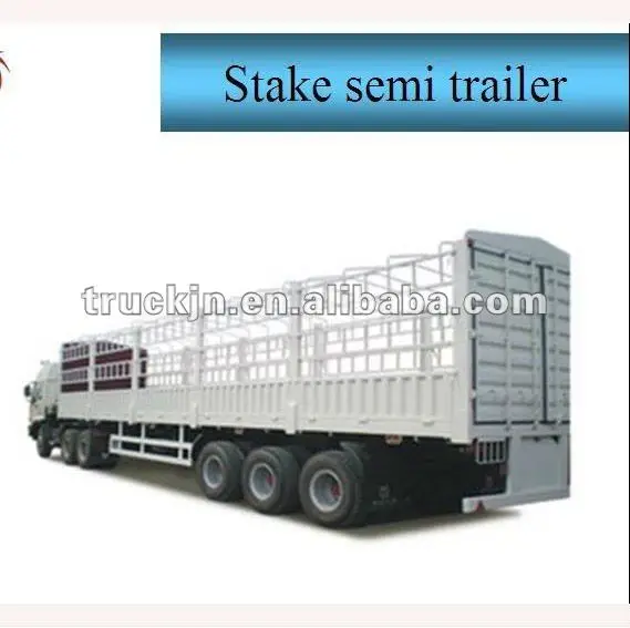 3 axles 40 ton payload semi van box trailer