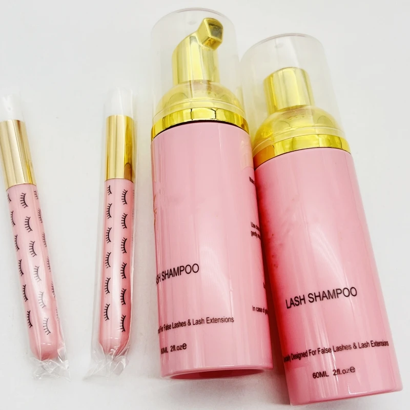 Custom Logo Eyelash Extension Shampoo Mousse Lash Cleaning Foam No Stimulation Lash Shampoo