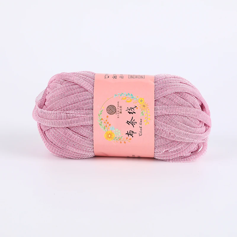 Factory Customized Polyester Fabric Thread Handmade DIY Braided Bright Silk Thread